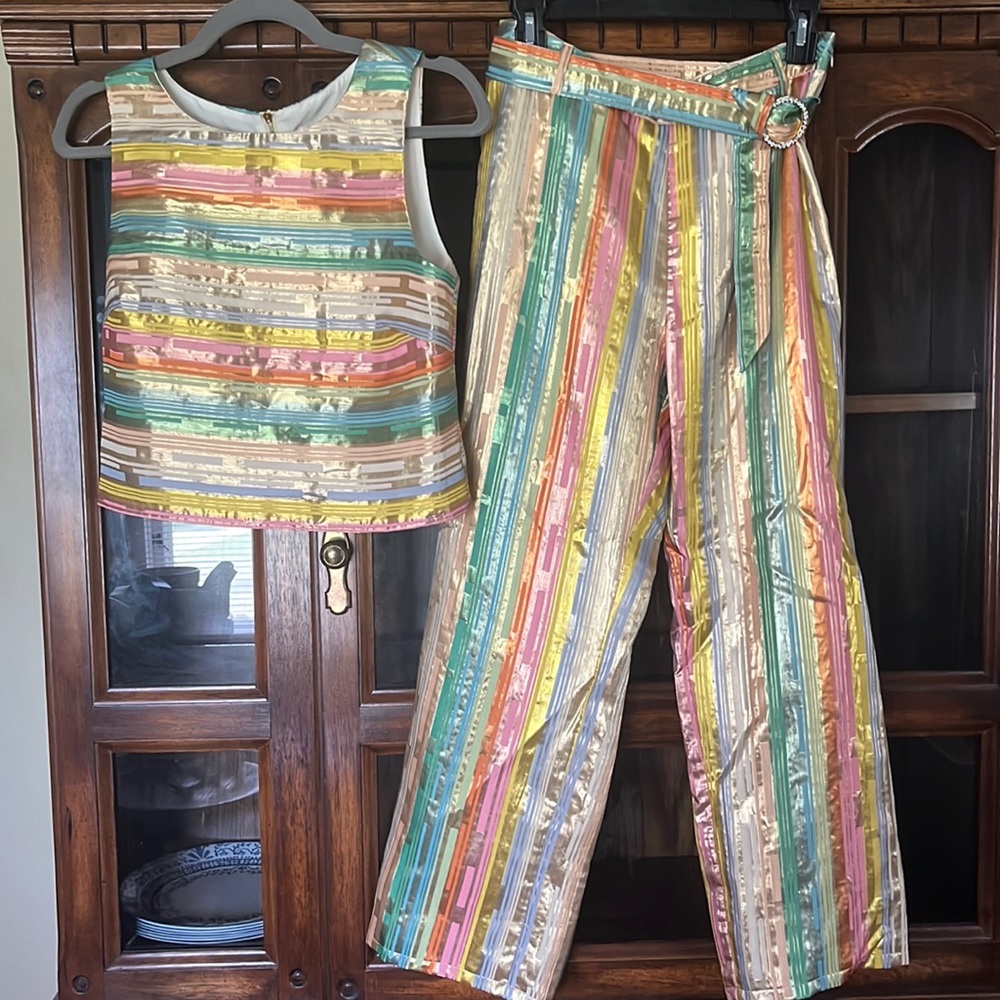 Julie Brown Multi Colored pant set